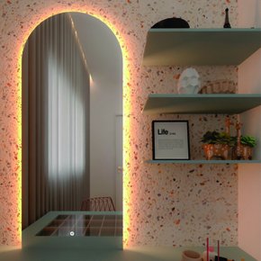 Espelho Decorativo Orgânico Ártemis P, M e G Light LED com Botão Touch