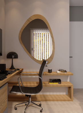 Espelho Decorativo Orgânico Genebra com Moldura 920x1380mm