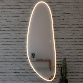 Espelho Decorativo Orgânico Hermes P, M e G Line LED com Botão Touch