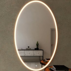 Espelho Decorativo Orgânico Deméter P, M e G Line LED com Botão Touch