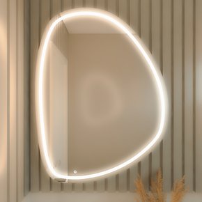 Espelho Decorativo Orgânico Poseidon P, M e G Elegance LED com Botão Touch