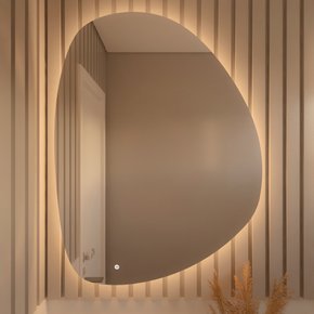 Espelho Decorativo Orgânico Poseidon P, M e G Light LED com Botão Touch
