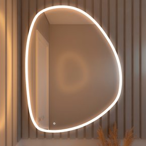 Espelho Decorativo Orgânico Poseidon P, M e G Line LED com Botão Touch