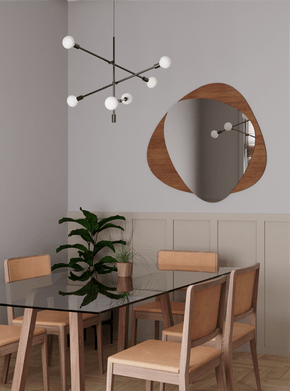 Espelho Decorativo Orgânico Ravena com Moldura 980X1050mm