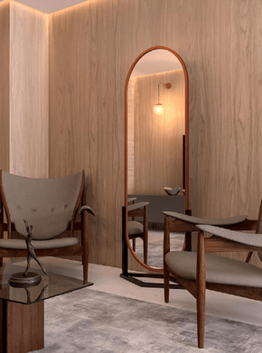 Espelho Decorativo Orgânico San Marino com Moldura 650x1850mm