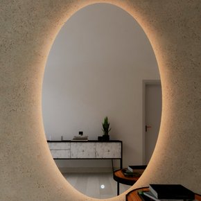 Espelho Decorativo Orgânico Deméter P, M e G Light LED com Botão Touch