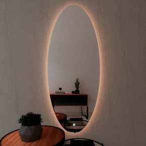 Espelho Decorativo Orgânico Hera P, M e G Light LED com Botão Touch