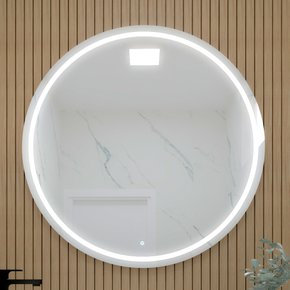 Espelho Decorativo Redondo P, M e G Elegance LED com Botão Touch