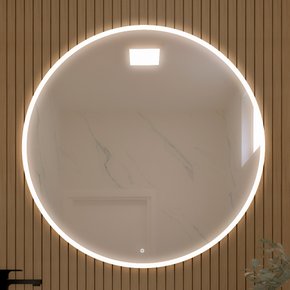 Espelho Decorativo Redondo P, M e G Line LED com Botão Touch