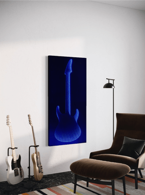 Espelho Decorativo Retangular Infinity Guitarra com LED 650x1350mm