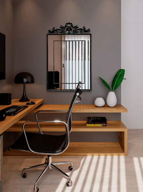 Espelho Decorativo Reto Dublin B36 com Moldura 720x1100mm