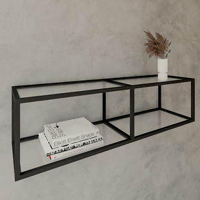 Estrutura Bancada Aérea Industrial com Prateleira 1478x400mm