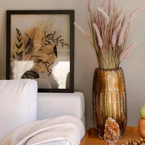 Quadro Camadas do Outono com Moldura A25 Por Estúdio Flora