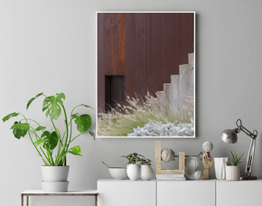 Quadro Concreto e Aço Corten Por Ivan Araújo