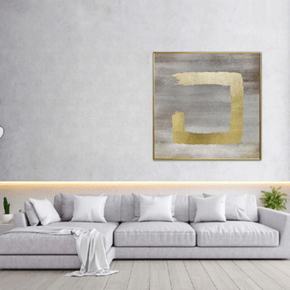 Quadro Degradê Folha de Ouro