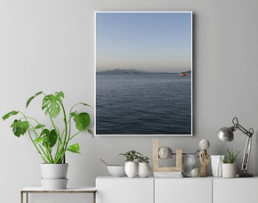 Quadro Embarcação no Final de Tarde em Florianópolis Por Ivan Araújo