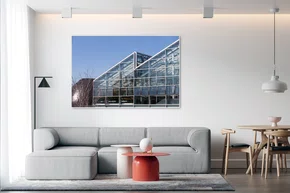 Quadro Fachada Contemporânea em Montreal Por Ivan Araújo