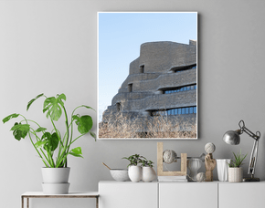 Quadro Fachada Orgânica do Museu Canadense de História Por Ivan Araújo