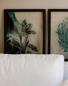 Quadro Flor em Brisa em Moldura A25 Por Estúdio Flora