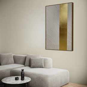 Quadro Formas e Texturas Folhas de Ouro