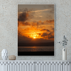 Quadro Entardecer Entre Nuvens Por Cida Hoffmann