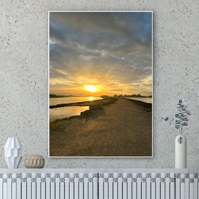 Quadro Nascer do Sol no Molhes da Barra Por Cida Hoffmann