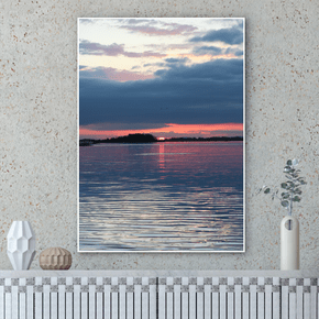 Quadro Céu Alaranjado Por Cida Hoffmann