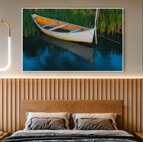 Quadro o Barco e a Lagoa Por Cida Hoffmann