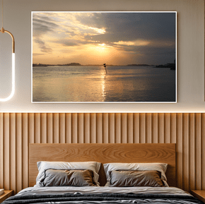 Quadro Luz Sobre a Lagoa Por Cida Hoffmann