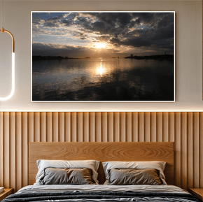 Quadro Luz Sobre a Lagoa Por Cida Hoffmann