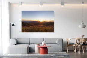 Quadro Pôr-do-Sol na Região da Serra da Moeda Minas Gerais Por Ivan Araújo