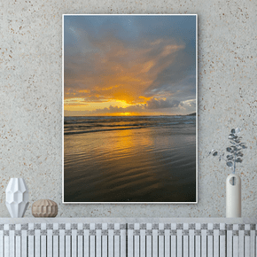 Quadro Praia e Céu Azul Por Cida Hoffmann