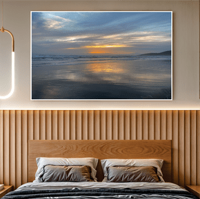 Quadro Praia e Céu Azul Por Cida Hoffmann