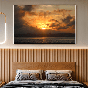 Quadro Sol Poente em Laguna Por Cida Hoffmann