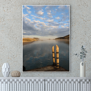 Quadro Amanhecer na Lagoa Por Cida Hoffmann