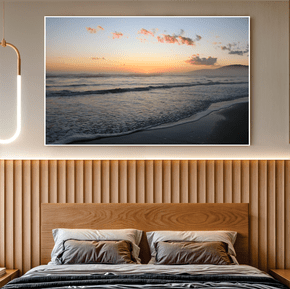 Quadro Sol Nascente na Praia de Laguna Por Cida Hoffmann