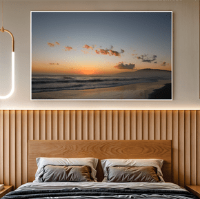 Quadro Sol Nascente na Praia de Laguna Por Cida Hoffmann