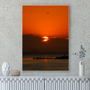 Quadro Sol Poente em Laguna Por Cida Hoffmann