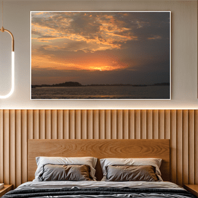 Quadro Sol Poente em Laguna Por Cida Hoffmann