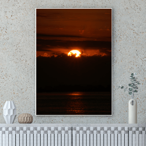 Quadro Sol Poente em Laguna Por Cida Hoffmann