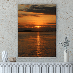 Quadro Sol Poente em Laguna Por Cida Hoffmann