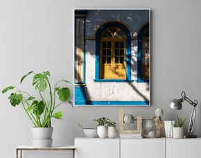 Quadro Sombra e Luz na Janela de um Casarão Por Ivan Araújo