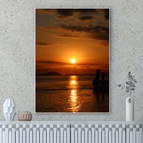 Quadro Trapiche ao Pôr do Sol Por Cida Hoffmann