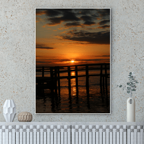 Quadro Trapiche ao Pôr do Sol Por Cida Hoffmann