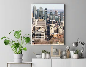 Quadro Vista da Cidade de Montreal Por Ivan Araújo