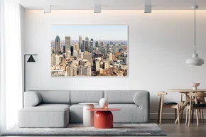 Quadro Vista da Cidade de Montreal Por Ivan Araújo