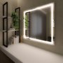 Espelho Decorativo Quadrado Elegance LED com Botão Touch