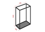Estrutura Nicho Aéreo Industrial 750x1000mm