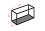 Estrutura Nicho Aéreo Industrial 1000x500mm