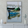 Quadro Barco Laguna Por Cida Hoffmann